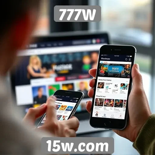 Experiência de usuário no site 777W em dispositivos móveis